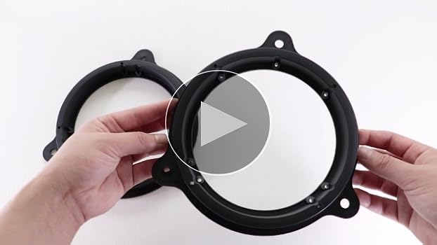 REAMTOP 6.5 Inch Black Plastic Speaker Adapter Bracket Ring for